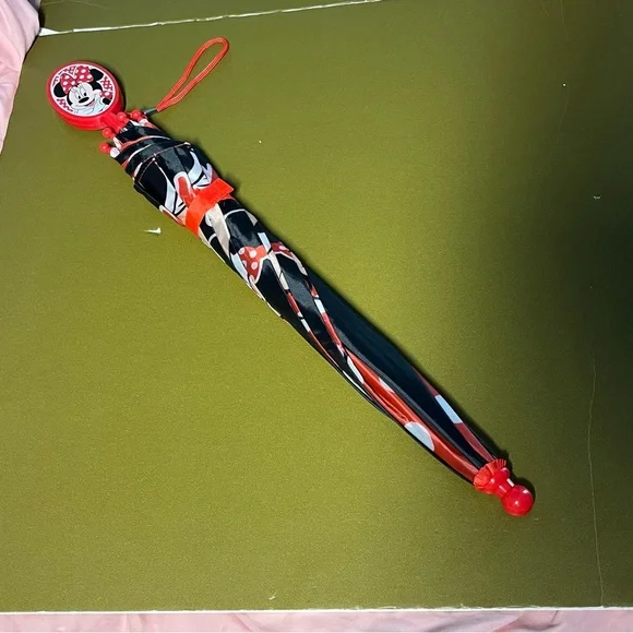 NWT Disney Kids Umbrella Slicker Minnie Mouse Toddler Girl Raincoat Set Ages 2-7 - Picture 6 of 7